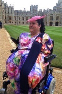 Outside Windsor Caste after the Investiture, wearing my OBE with pride